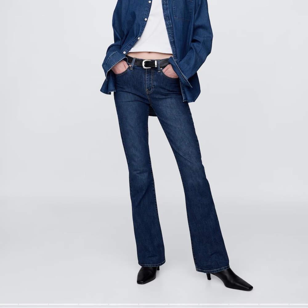 Mid Rise Baby Boot Jeans 10